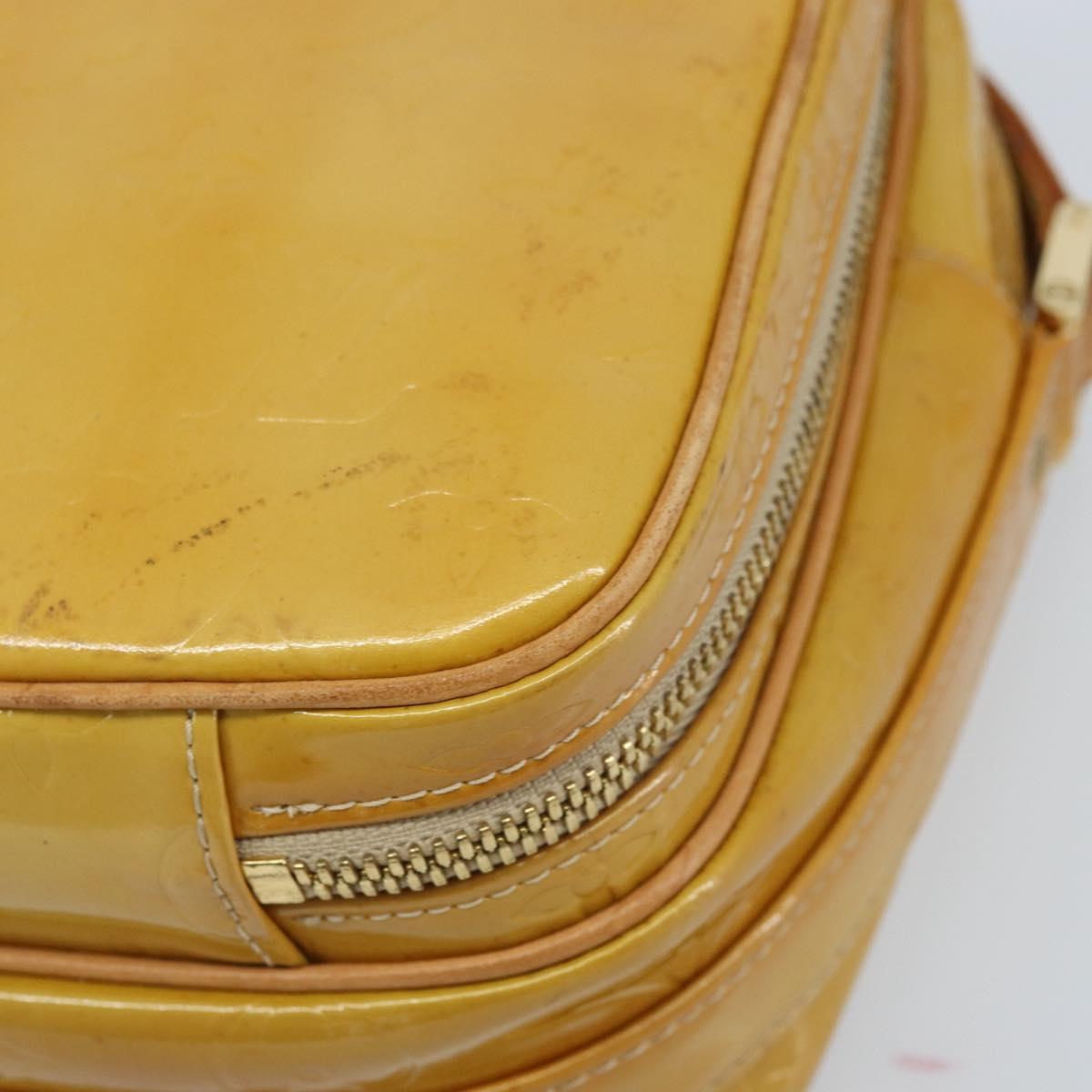 LOUIS VUITTON Monogram Vernis Wooster Shoulder Bag Beige LV Auth 172122