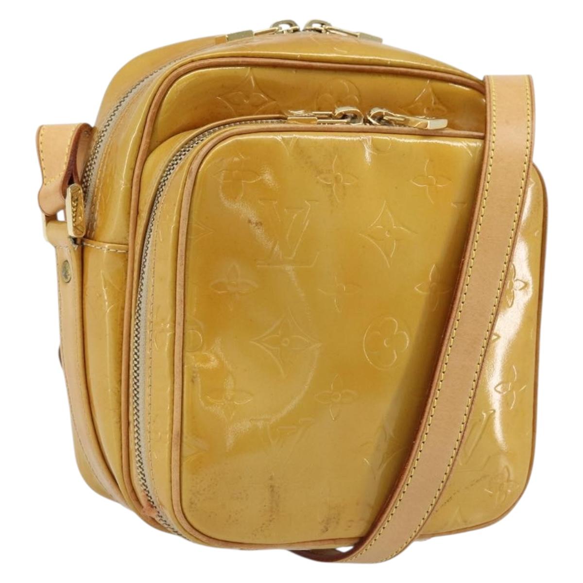 LOUIS VUITTON Monogram Vernis Wooster Shoulder Bag Beige LV Auth 172122
