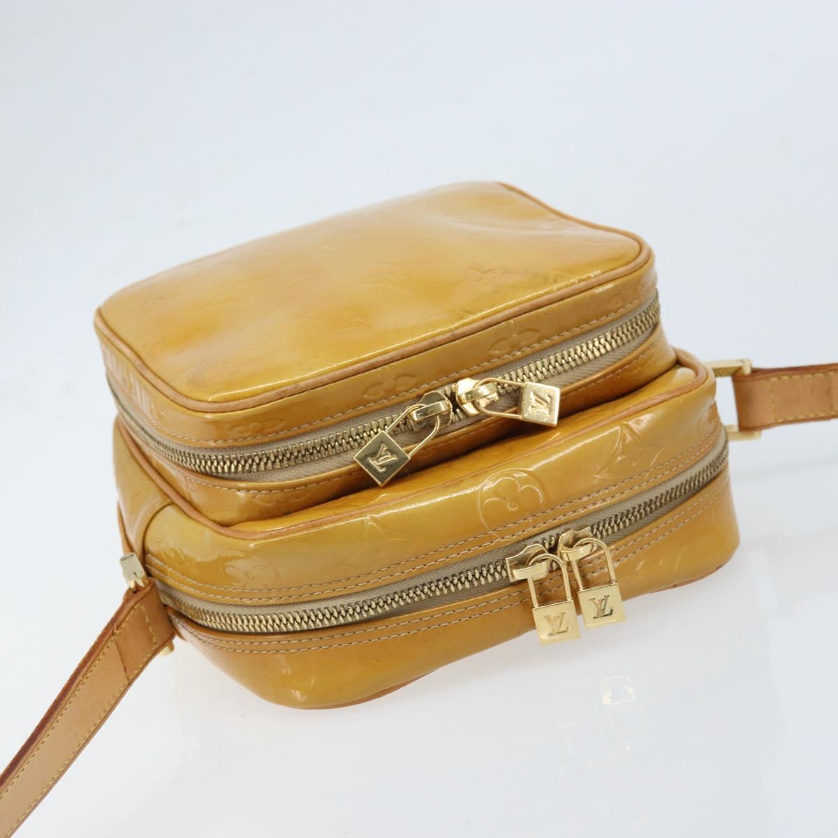 LOUIS VUITTON Monogram Vernis Wooster Shoulder Bag Beige LV Auth 172122
