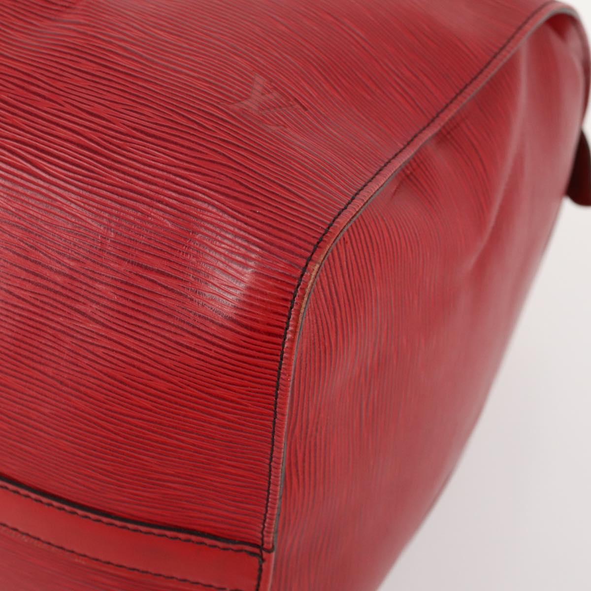LOUIS VUITTON Epi Keepall 50 Boston Bag Vintage Red M42967 LV Auth 172126A