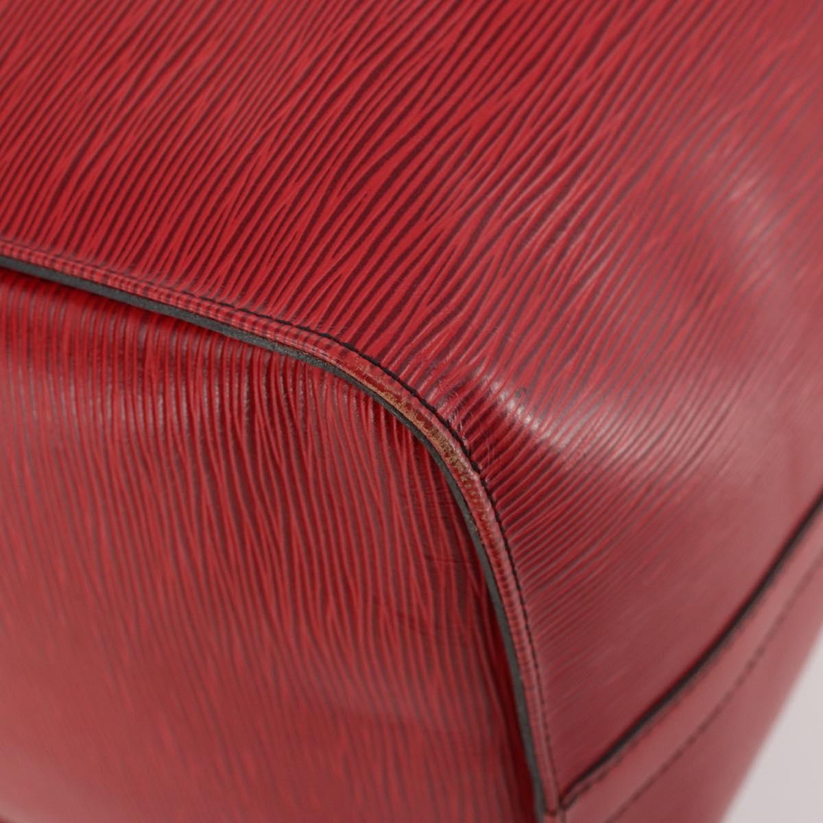 LOUIS VUITTON Epi Keepall 50 Boston Bag Vintage Red M42967 LV Auth 172126A