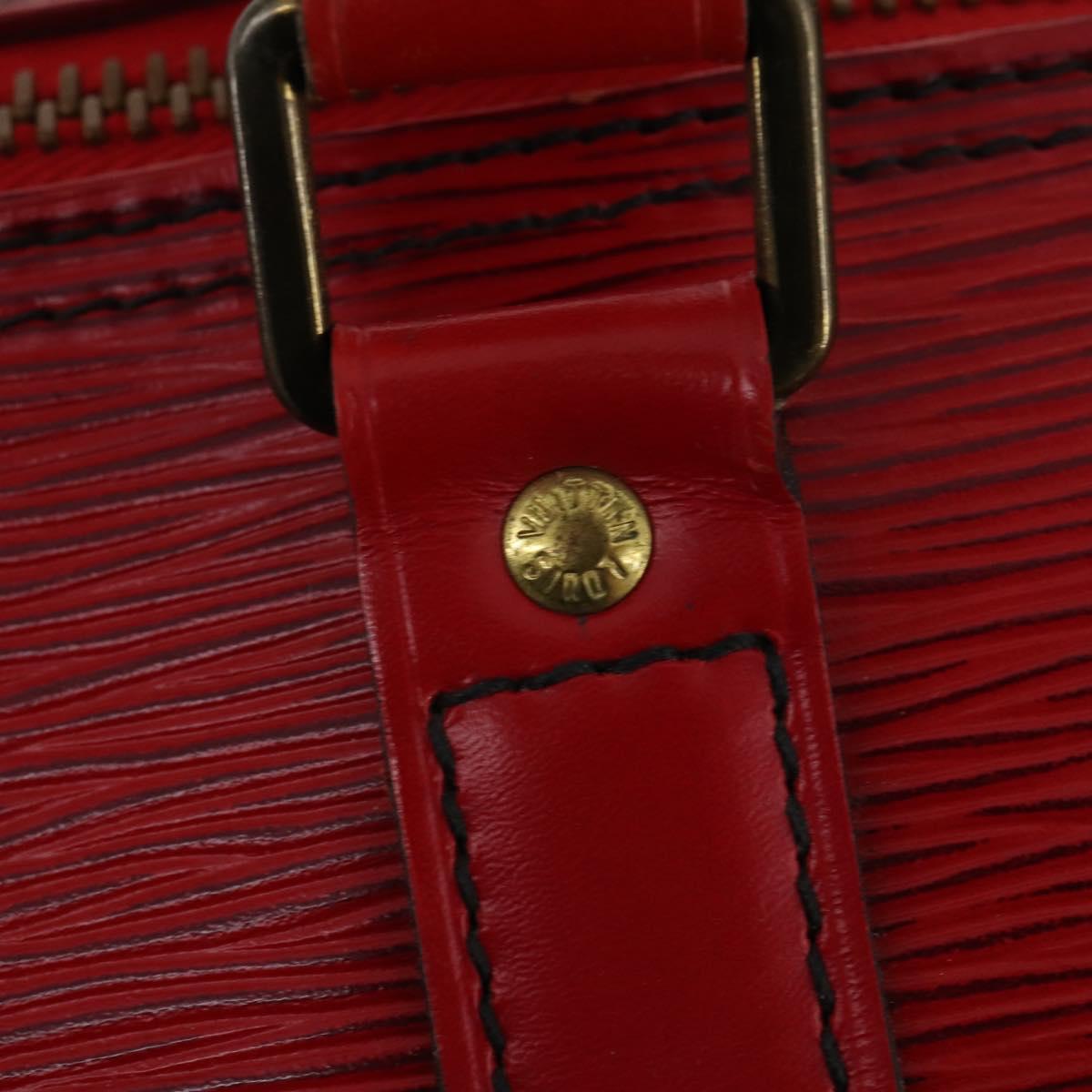 LOUIS VUITTON Epi Keepall 50 Boston Bag Vintage Red M42967 LV Auth 172126A