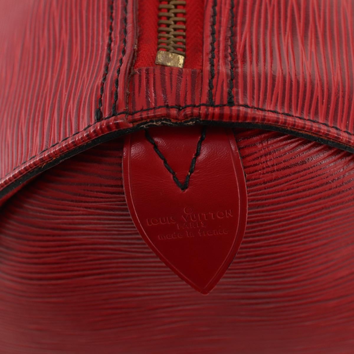 LOUIS VUITTON Epi Keepall 50 Boston Bag Vintage Red M42967 LV Auth 172126A