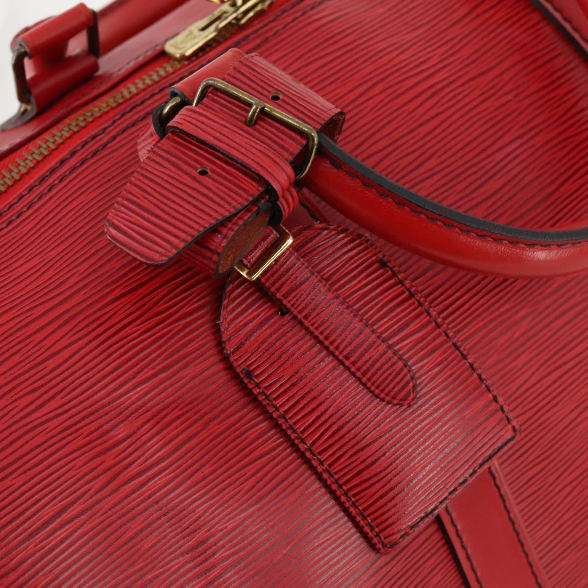 LOUIS VUITTON Epi Keepall 50 Boston Bag Vintage Red M42967 LV Auth 172126A