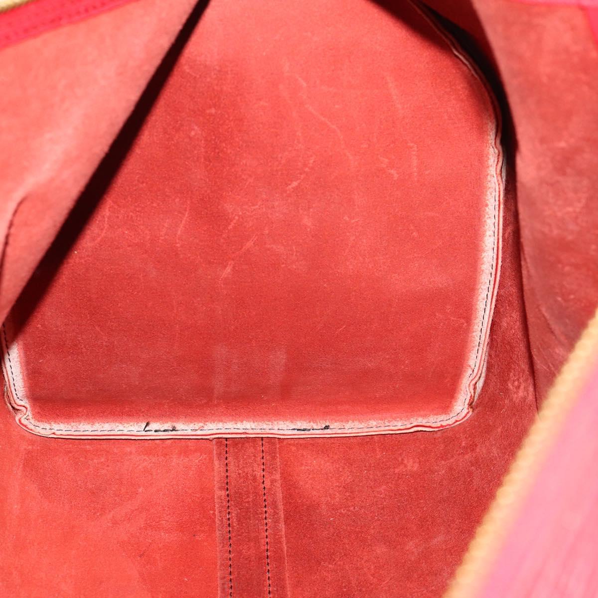 LOUIS VUITTON Epi Keepall 50 Boston Bag Vintage Red M42967 LV Auth 172126A