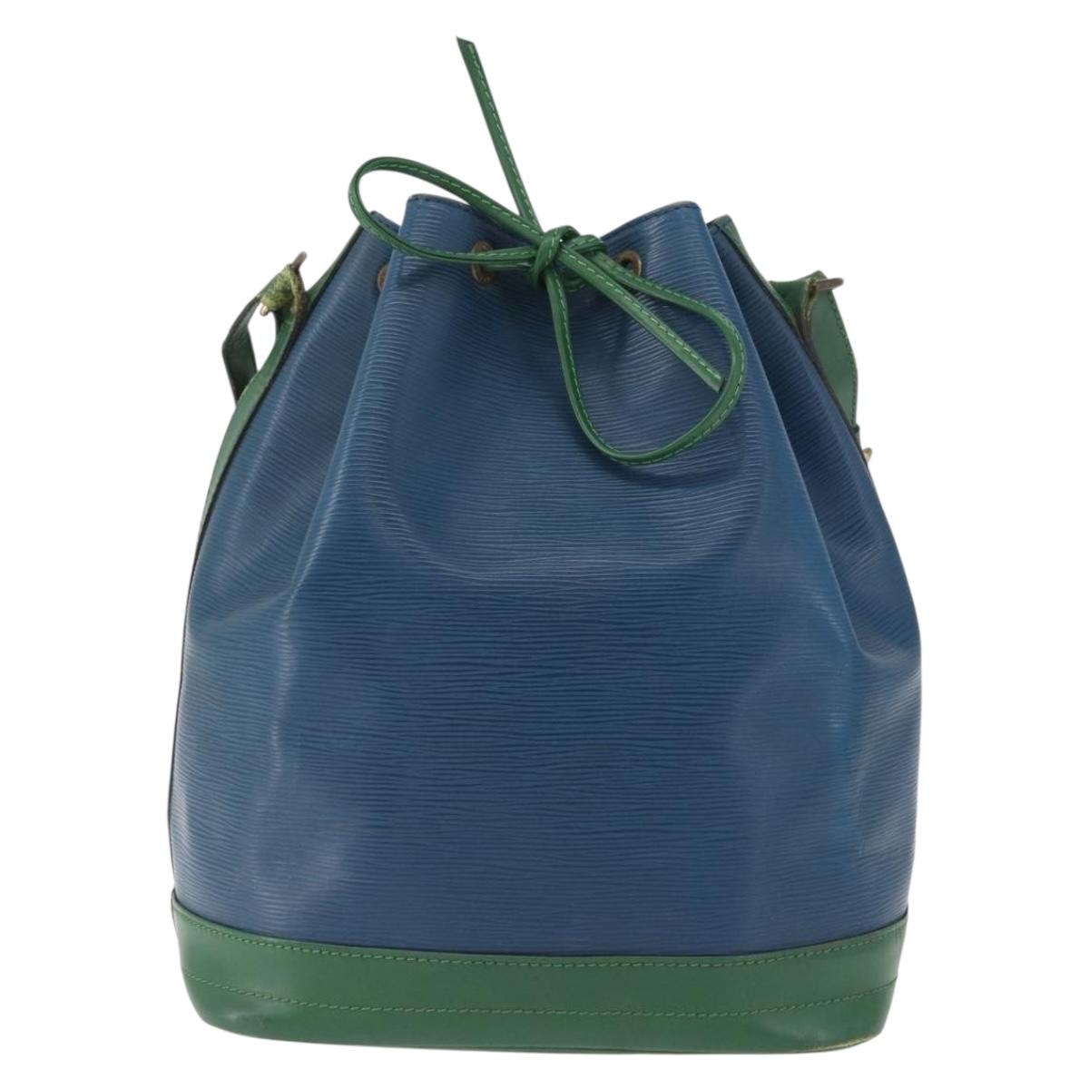 LOUIS VUITTON Epi Noe Shoulder Bag Bicolor Green Blue M44044 LV Auth 172127