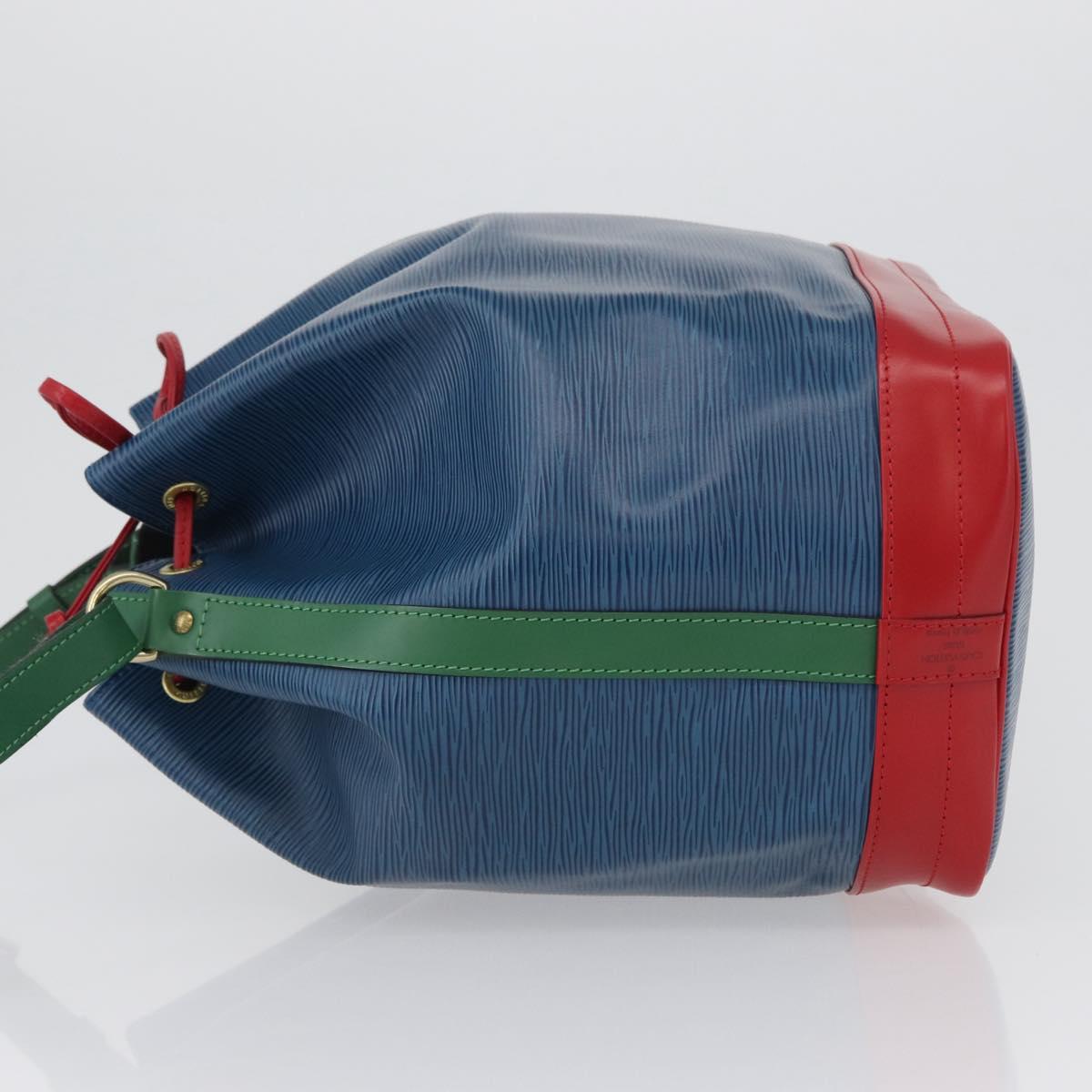 LOUIS VUITTON Epi Noe Shoulder Bag Tricolor Red Blue Green M44084 Auth 172128V