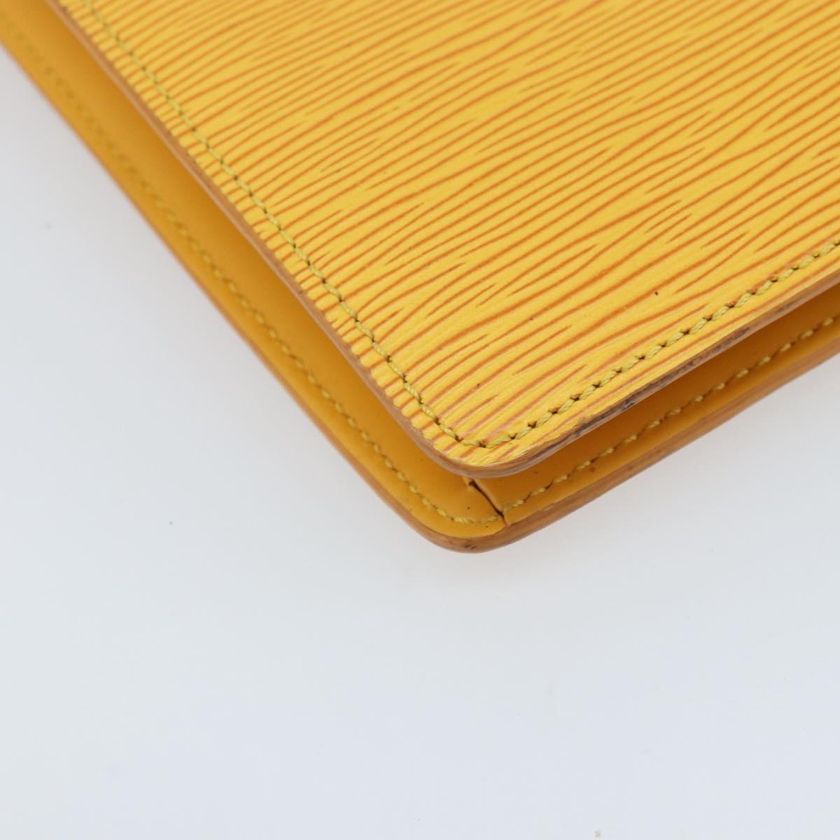 LOUIS VUITTON Epi Sac Plat Hand Bag Yellow M52079 LV Auth 172130
