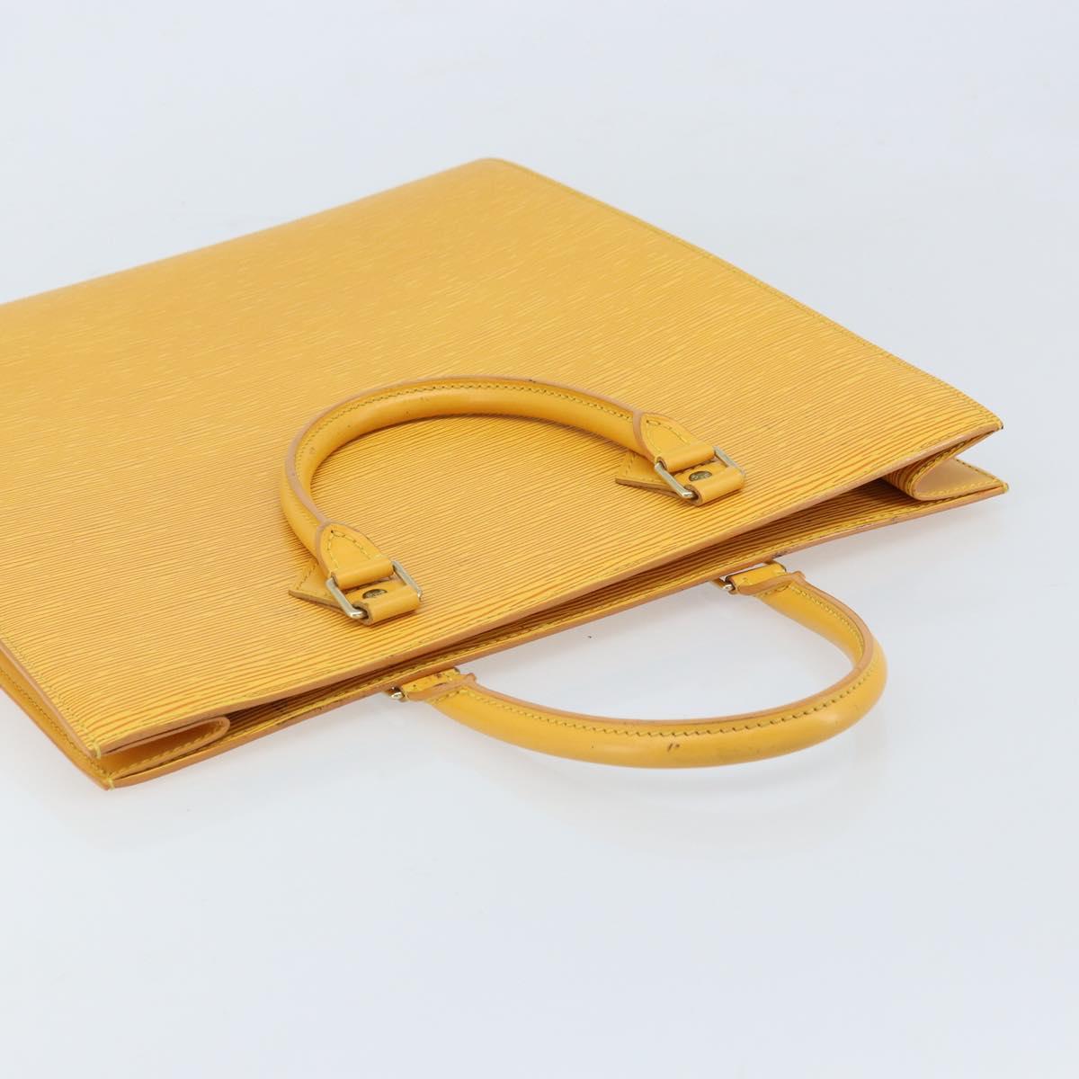 LOUIS VUITTON Epi Sac Plat Hand Bag Yellow M52079 LV Auth 172130