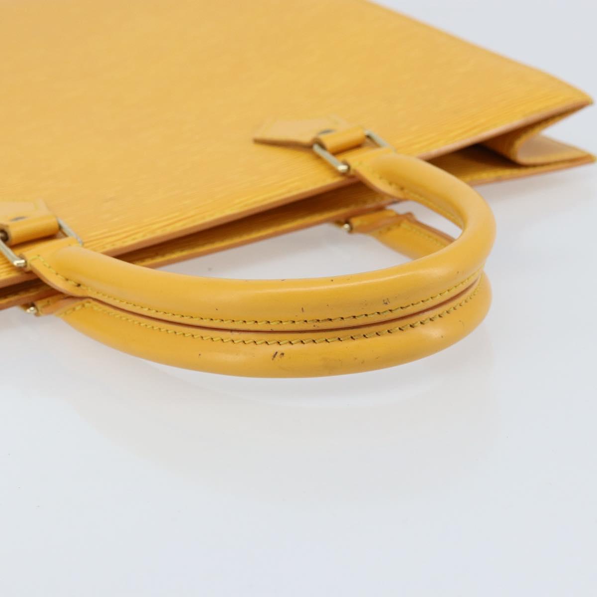 LOUIS VUITTON Epi Sac Plat Hand Bag Yellow M52079 LV Auth 172130