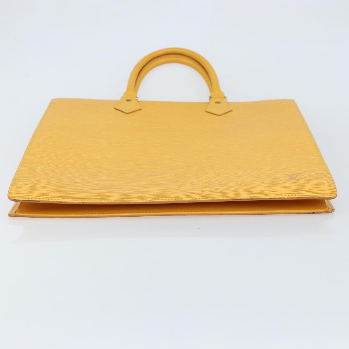 LOUIS VUITTON Epi Sac Plat Hand Bag Yellow M52079 LV Auth 172130