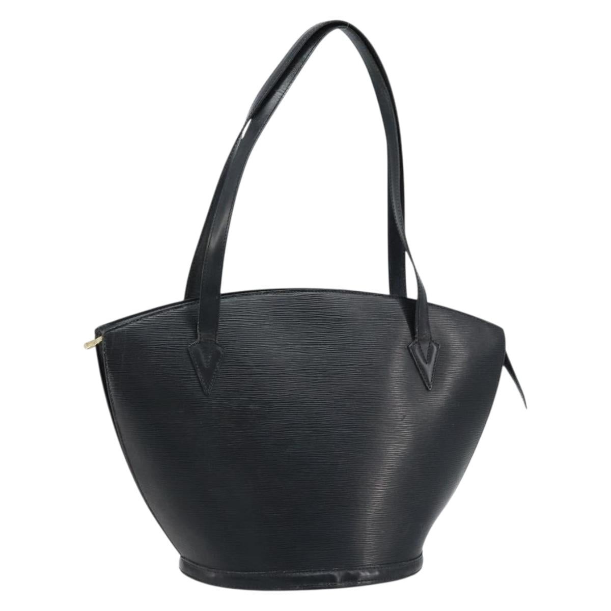 LOUIS VUITTON Epi Saint Jacques Shopping Shoulder Bag Black M52262 Auth 172132