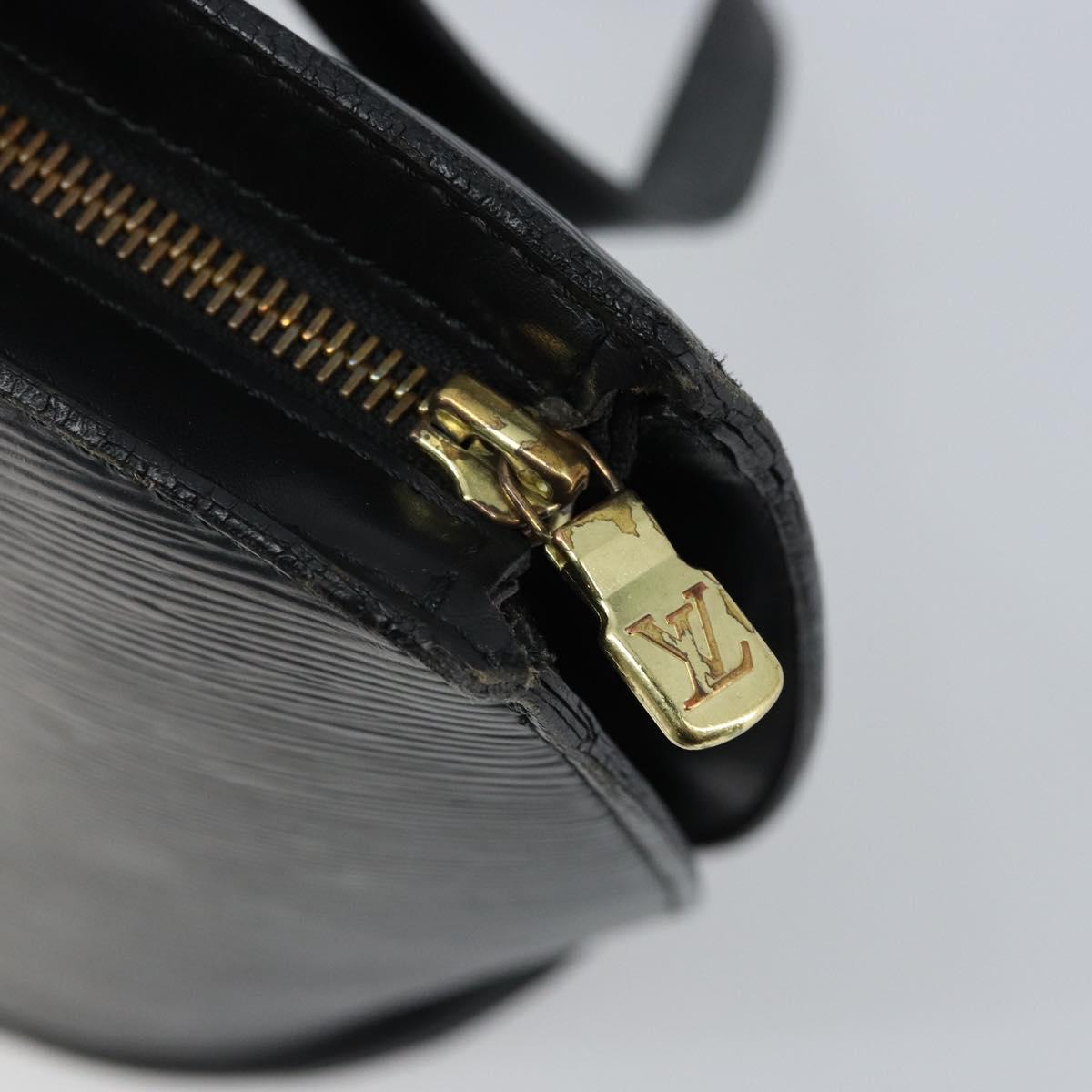 LOUIS VUITTON Epi Saint Jacques Shopping Shoulder Bag Black M52262 Auth 172132