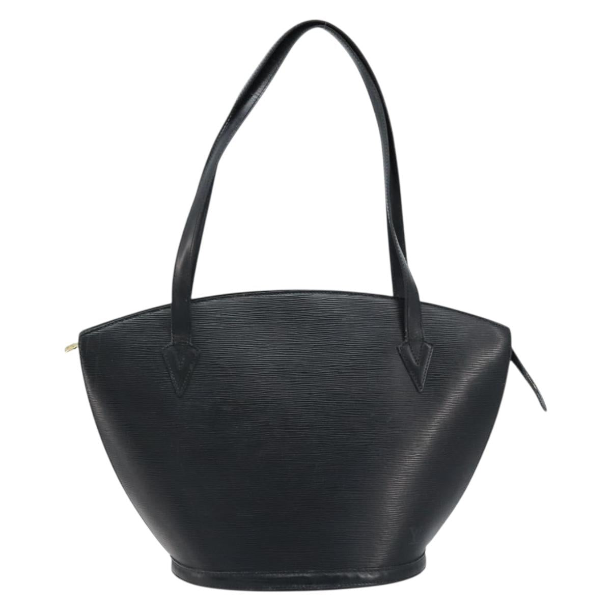 LOUIS VUITTON Epi Saint Jacques Shopping Shoulder Bag Black M52262 Auth 172132