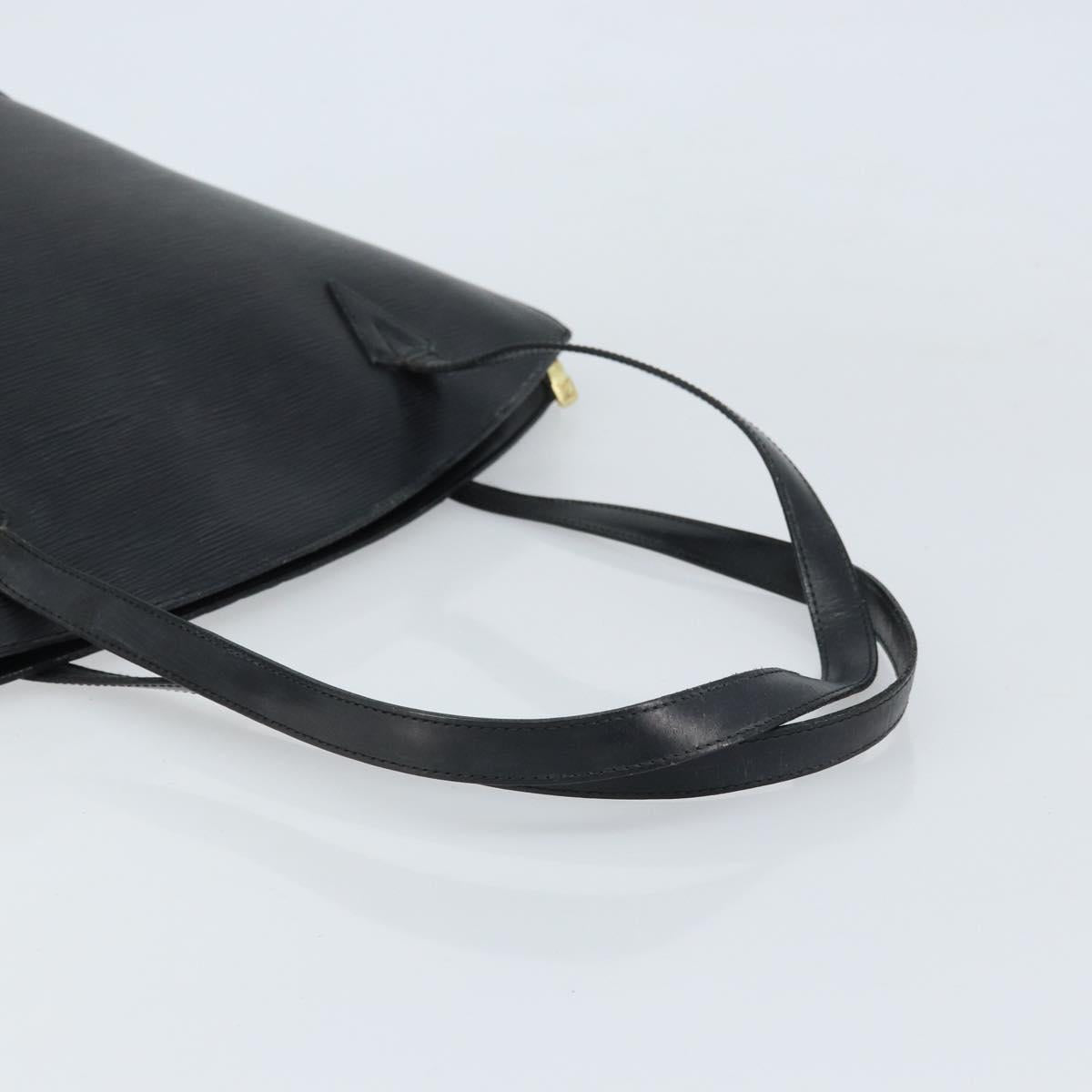 LOUIS VUITTON Epi Saint Jacques Shopping Shoulder Bag Black M52262 Auth 172132