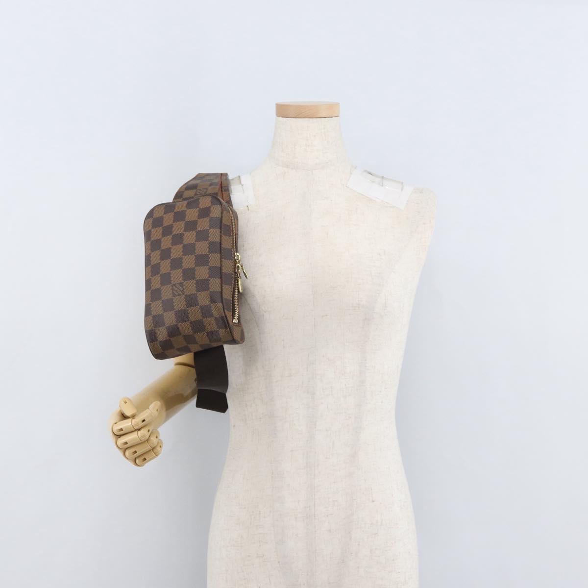 LOUIS VUITTON Damier Ebene Geronimos Shoulder Bag N51994 LV Auth 172134V