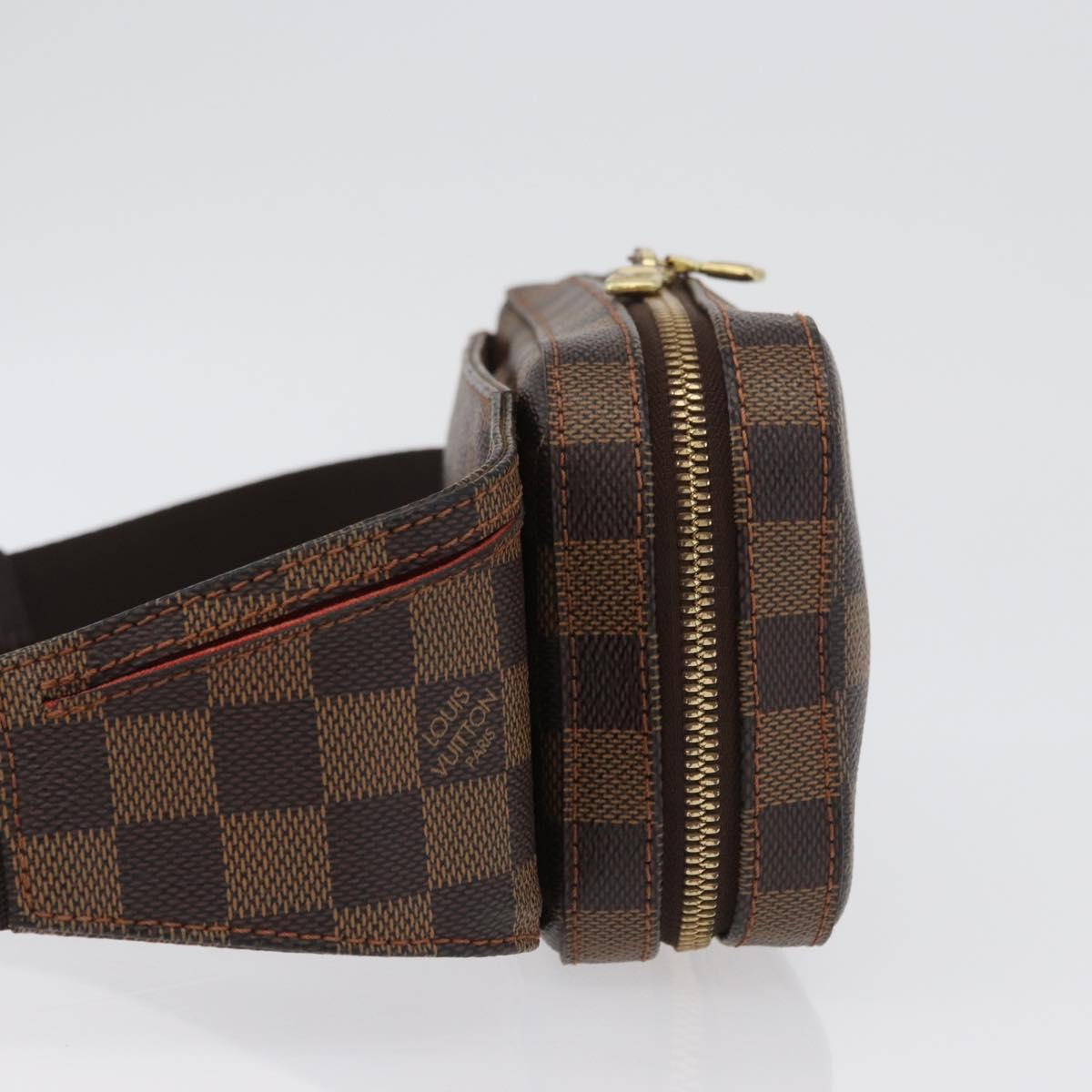 LOUIS VUITTON Damier Ebene Geronimos Shoulder Bag N51994 LV Auth 172134V