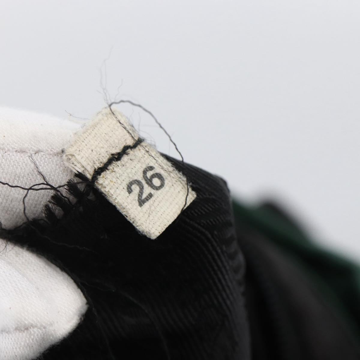 PRADA Backpack Nylon Green Silver Auth 172160