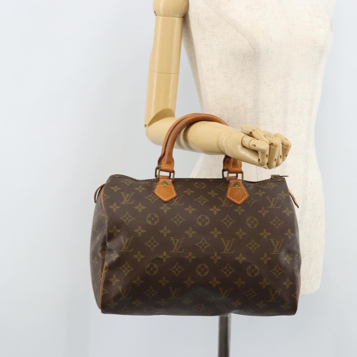 LOUIS VUITTON Monogram Speedy 30 Hand Bag M41526 LV Auth 172194A