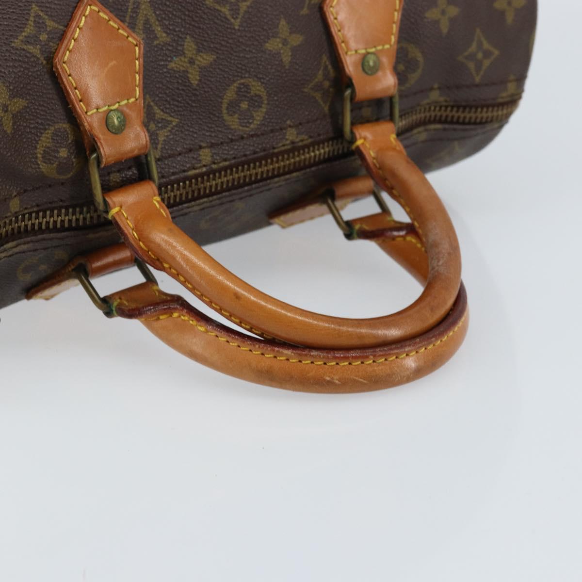 LOUIS VUITTON Monogram Speedy 30 Hand Bag M41526 LV Auth 172194A