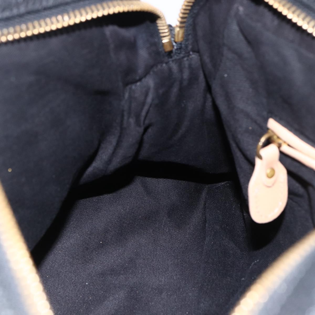 Chloe Hand Bag Leather 2way Black Gold Auth 172220