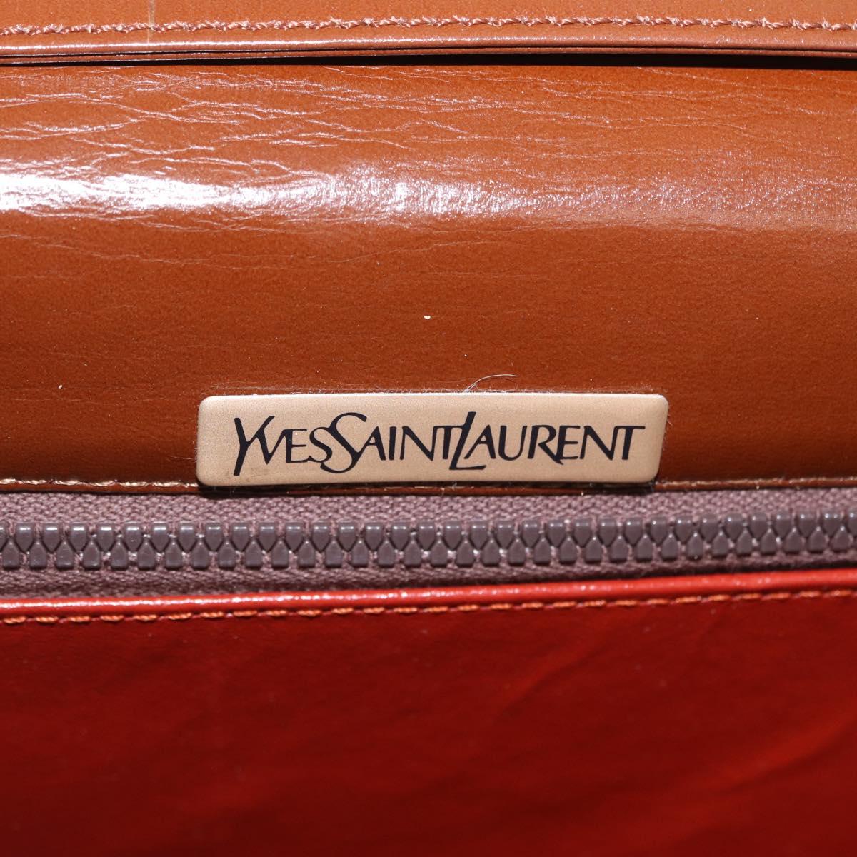 SAINT LAURENT Shoulder Bag Leather Brown Auth 172229
