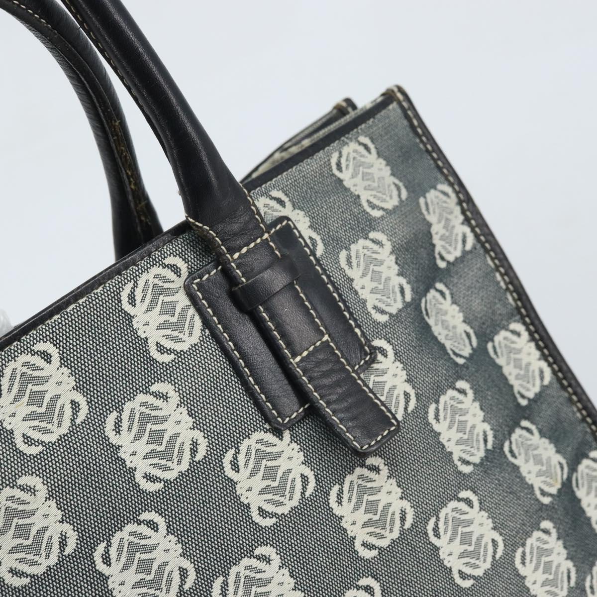 LOEWE Anagram Tote Bag Canvas Black Auth 172243