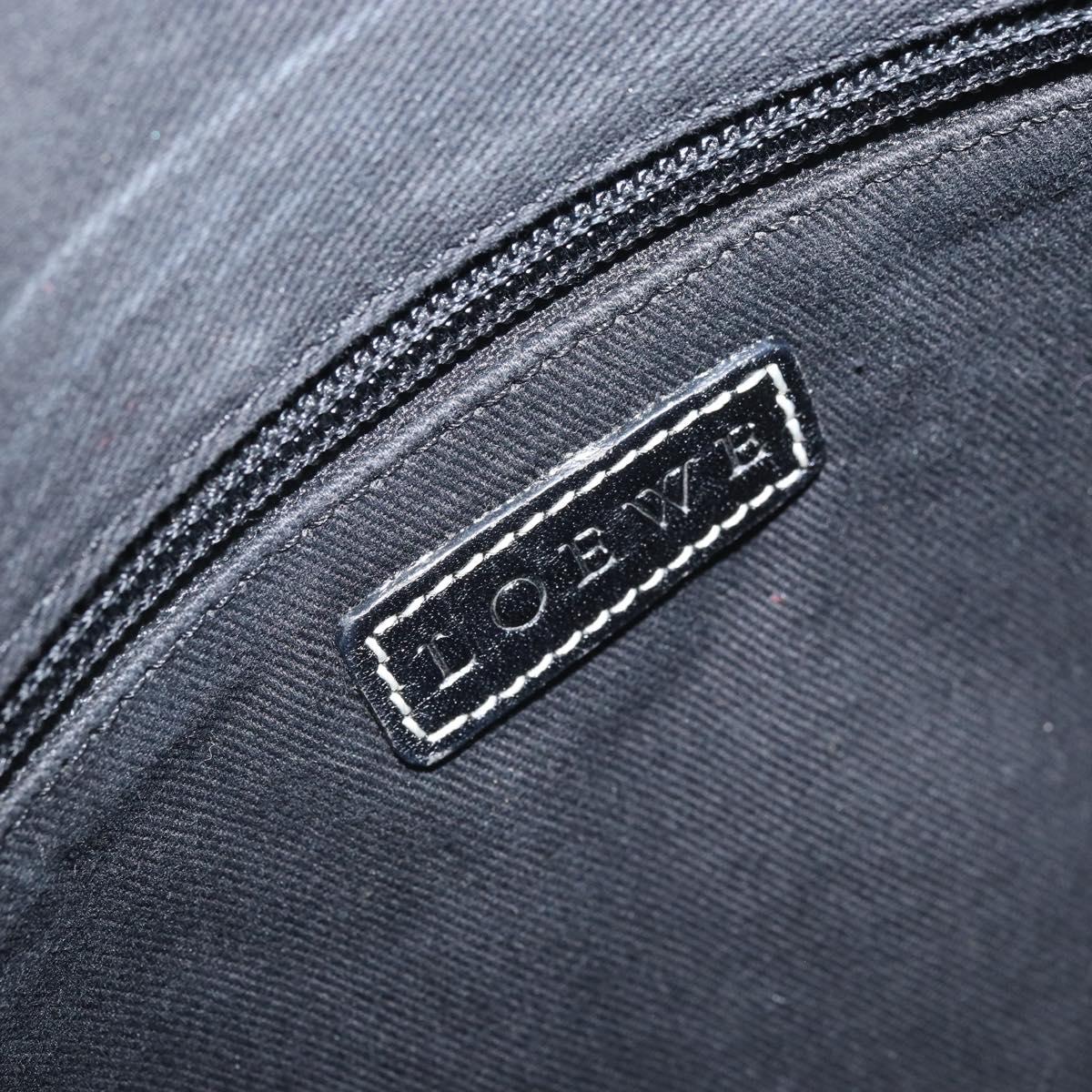 LOEWE Anagram Tote Bag Canvas Black Auth 172243