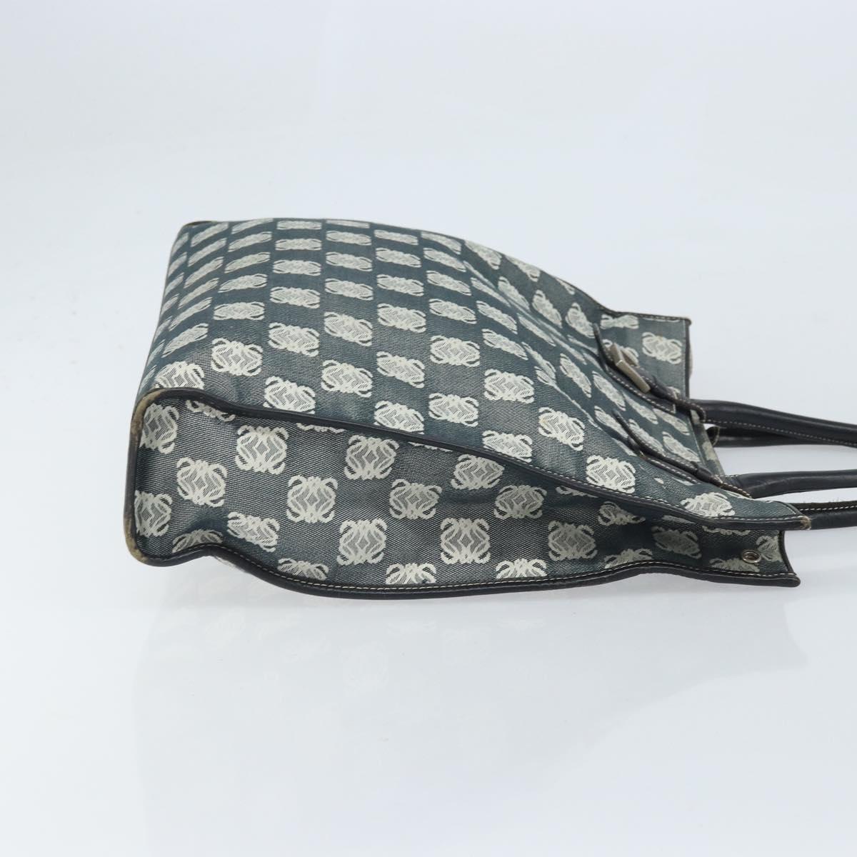 LOEWE Anagram Tote Bag Canvas Black Auth 172243