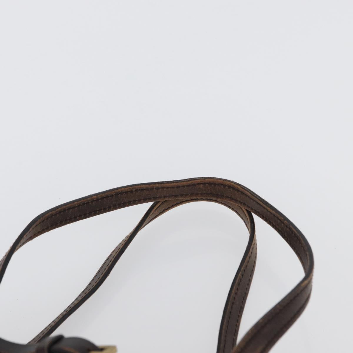 GUCCI GG Canvas Hand Bag Beige Gold 107757 Auth 172253