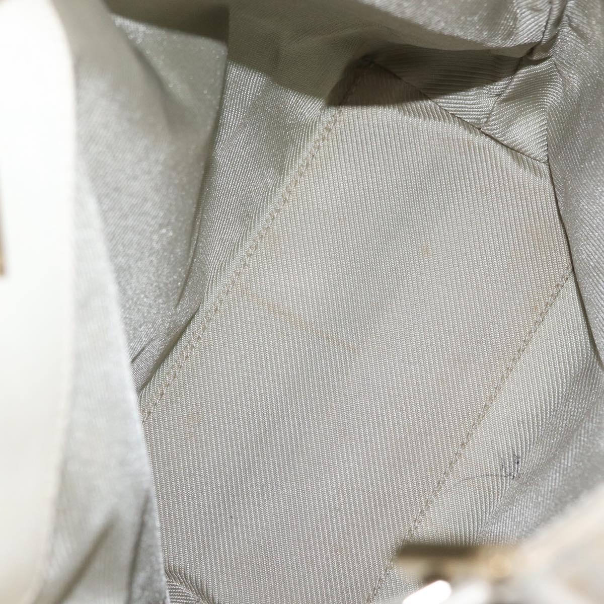 GUCCI GG Canvas Tote Bag Gold Light Blue 002 1099 Auth 172258