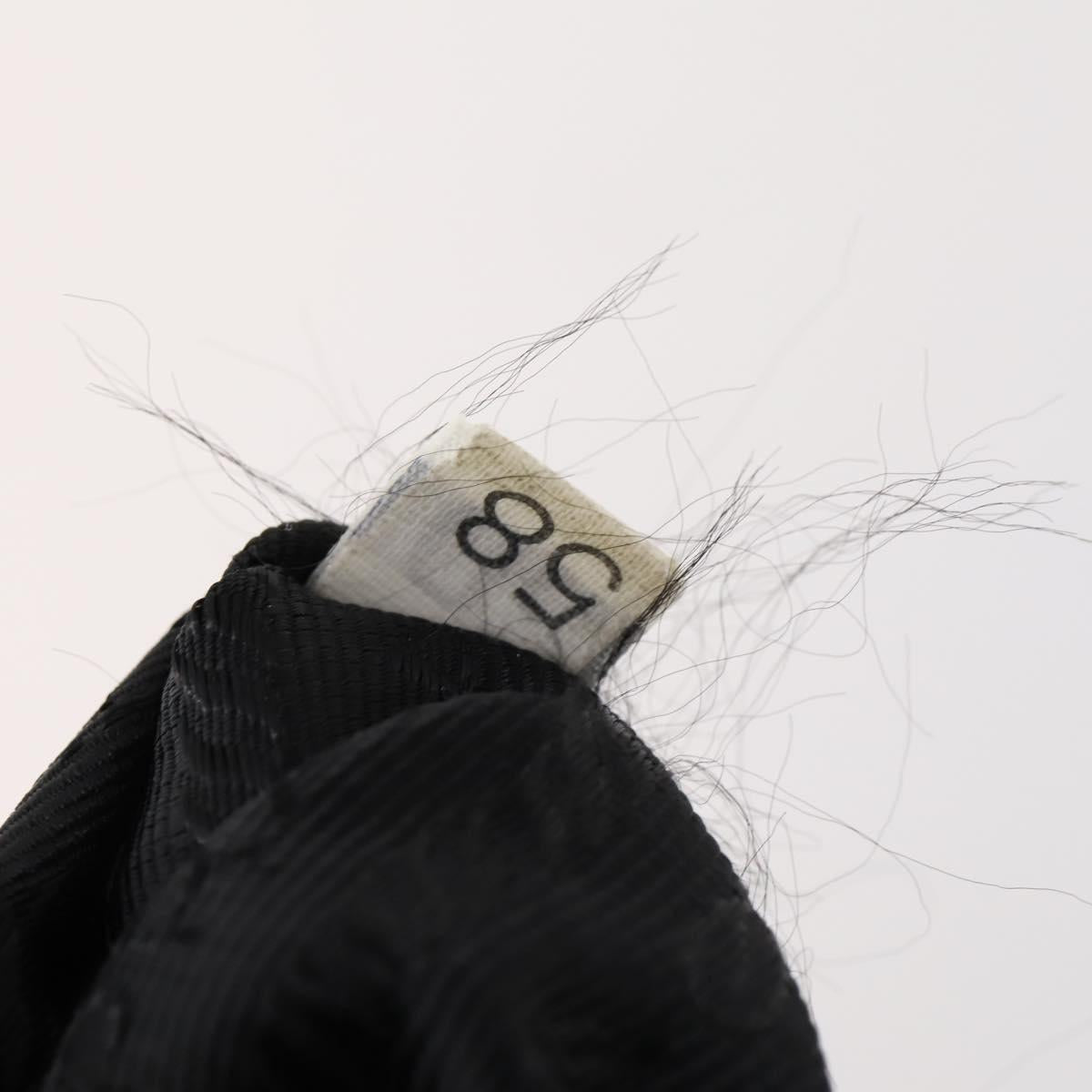 PRADA Backpack Nylon Black Silver Auth 172260