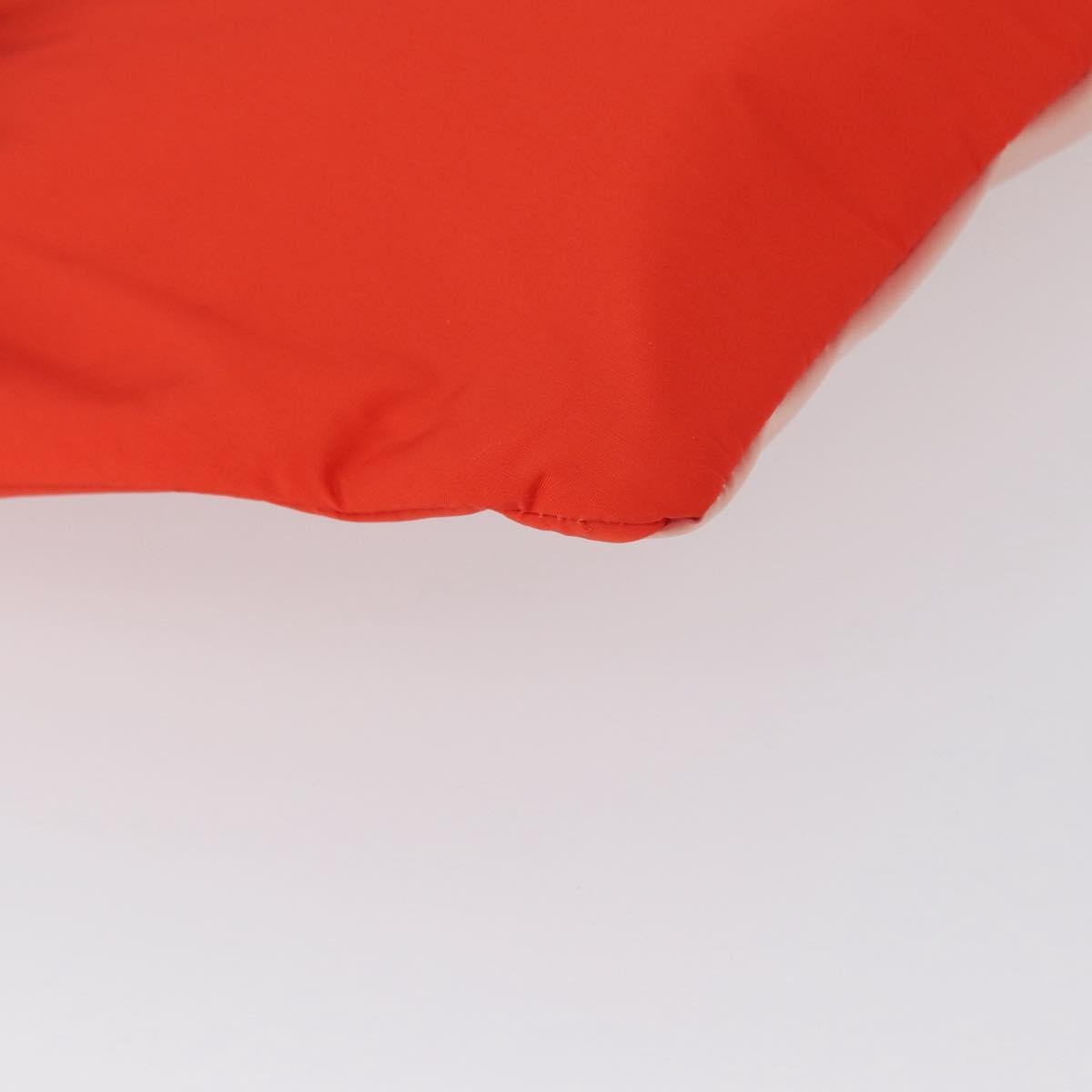 PRADA Sports Body Bag Nylon Orange Silver Auth 172265