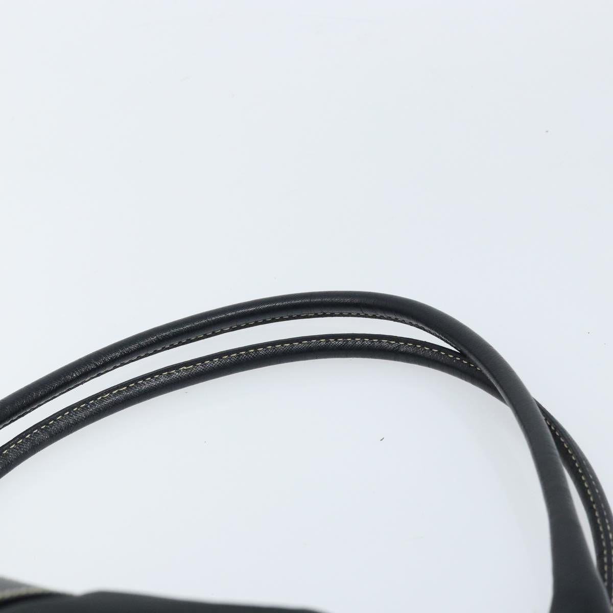 PRADA Tote Bag Nylon Black Silver Auth 172273A