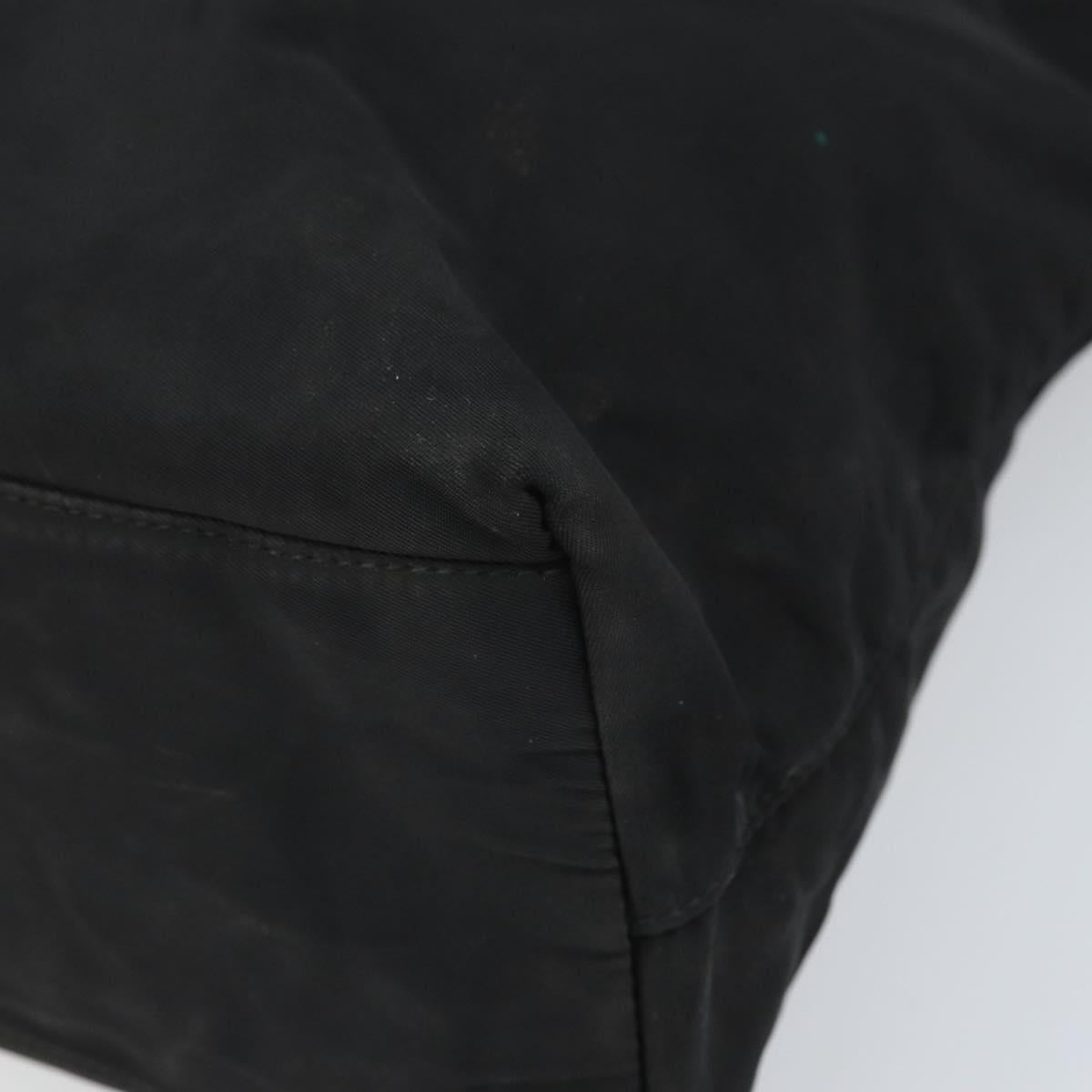 PRADA Tote Bag Nylon Black Auth 172279