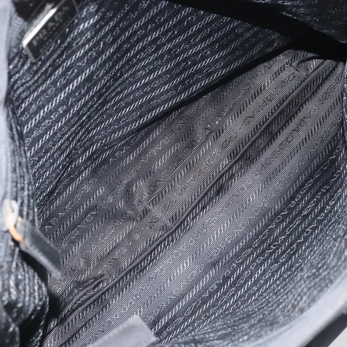 PRADA Tote Bag Nylon Black Auth 172279