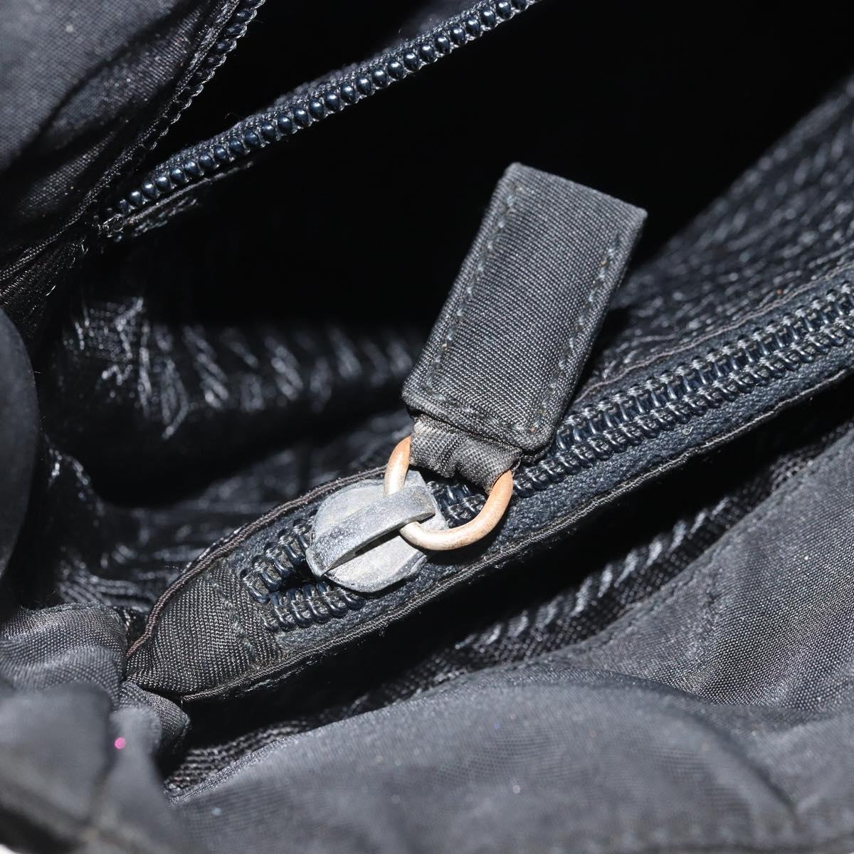 PRADA Tote Bag Nylon Black Auth 172279