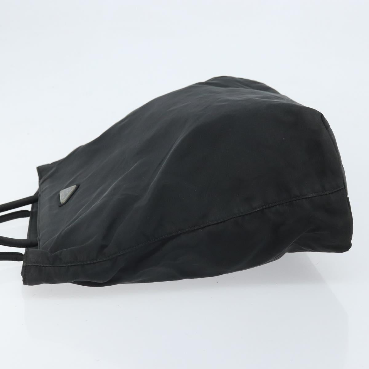 PRADA Tote Bag Nylon Black Auth 172279
