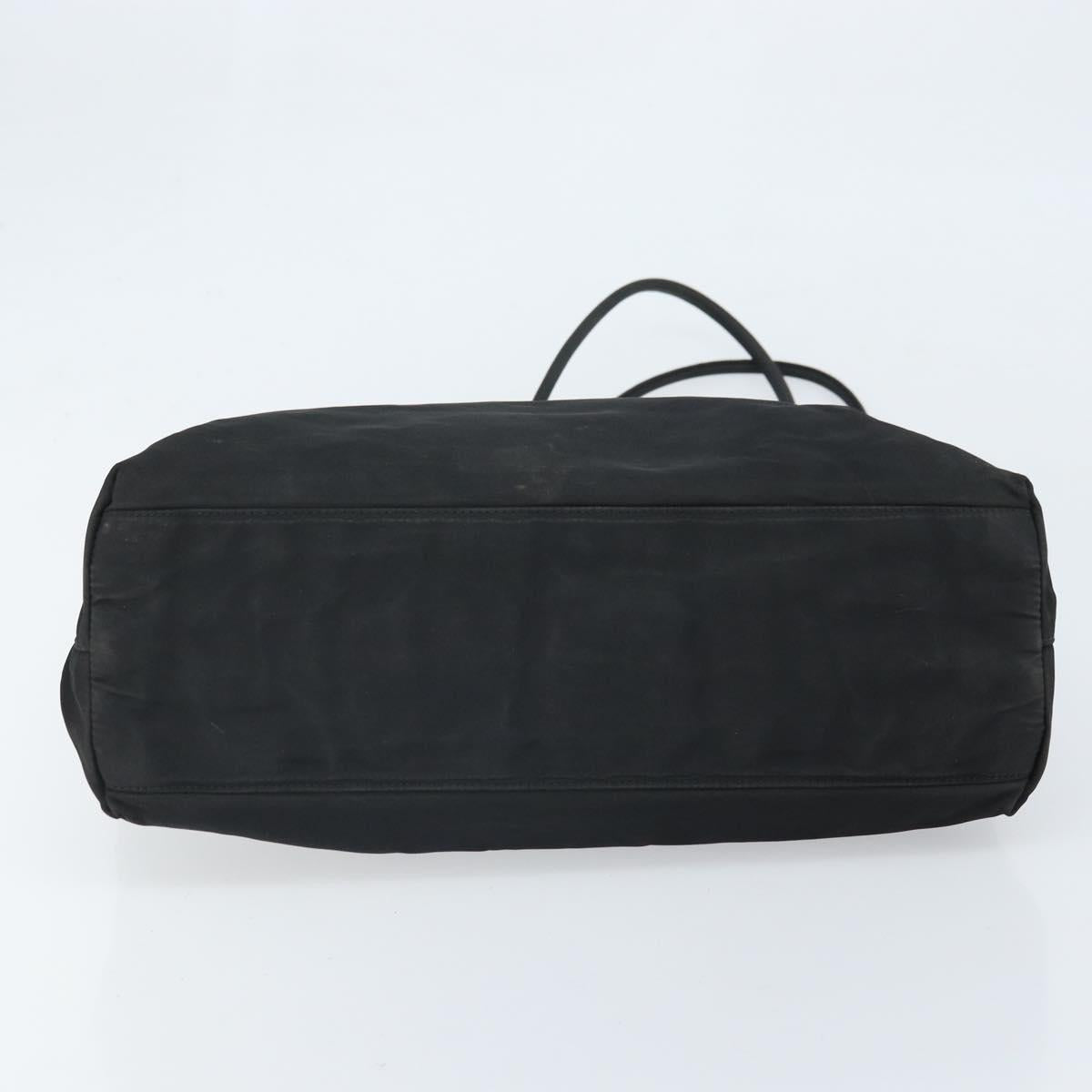 PRADA Tote Bag Nylon Black Auth 172279