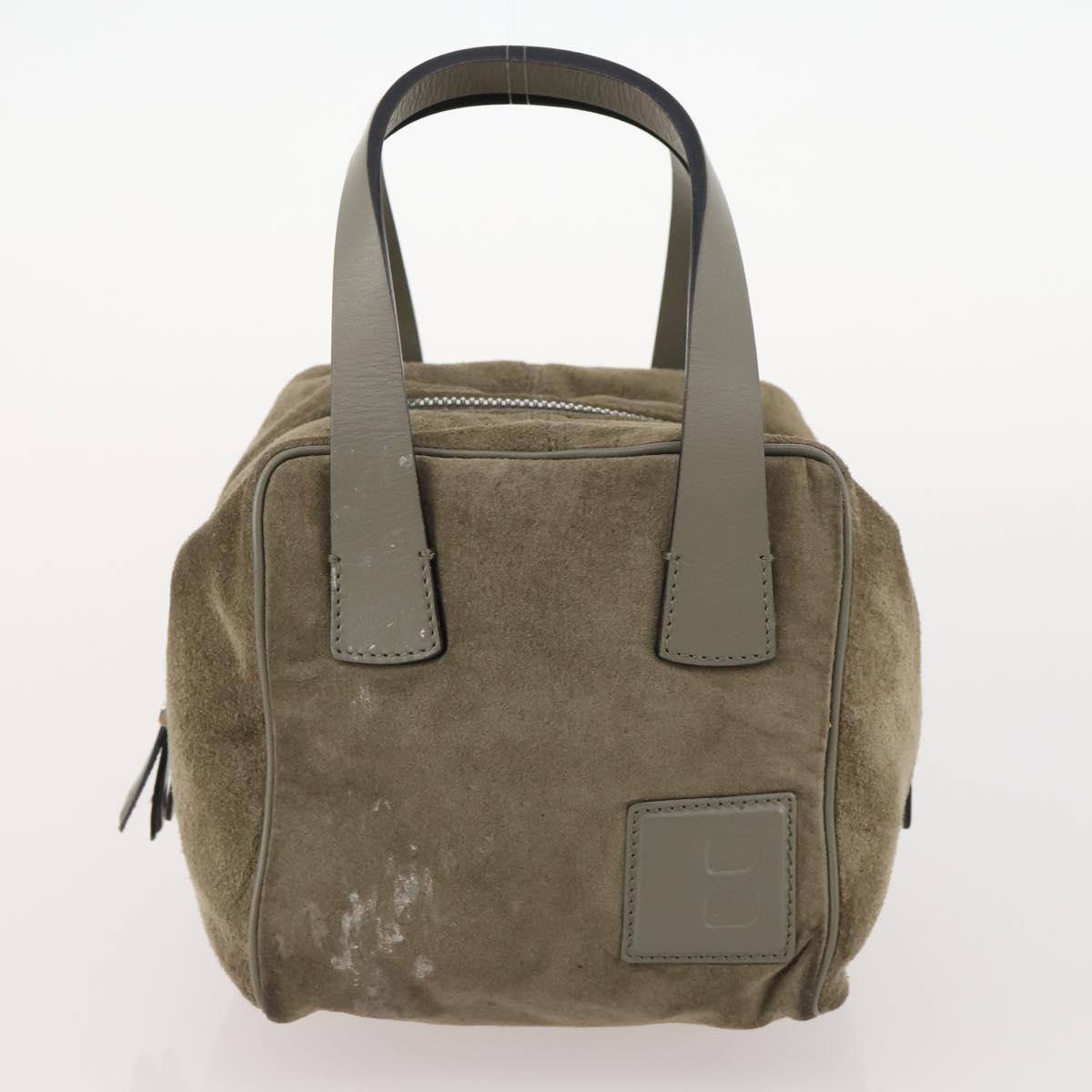 BALLY Dior Fendi Honeycomb Shoulder Bag Suede 3 Set Gray Navy black Auth 172316