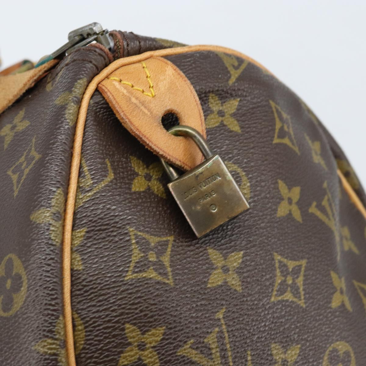 LOUIS VUITTON Monogram Speedy 35 Hand Bag M41524 LV Auth 172327