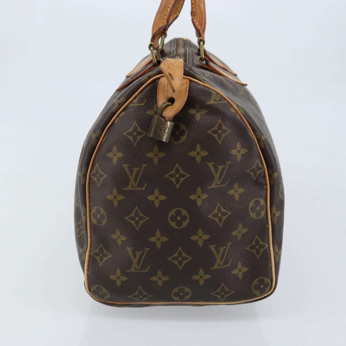 LOUIS VUITTON Monogram Speedy 35 Hand Bag M41524 LV Auth 172327