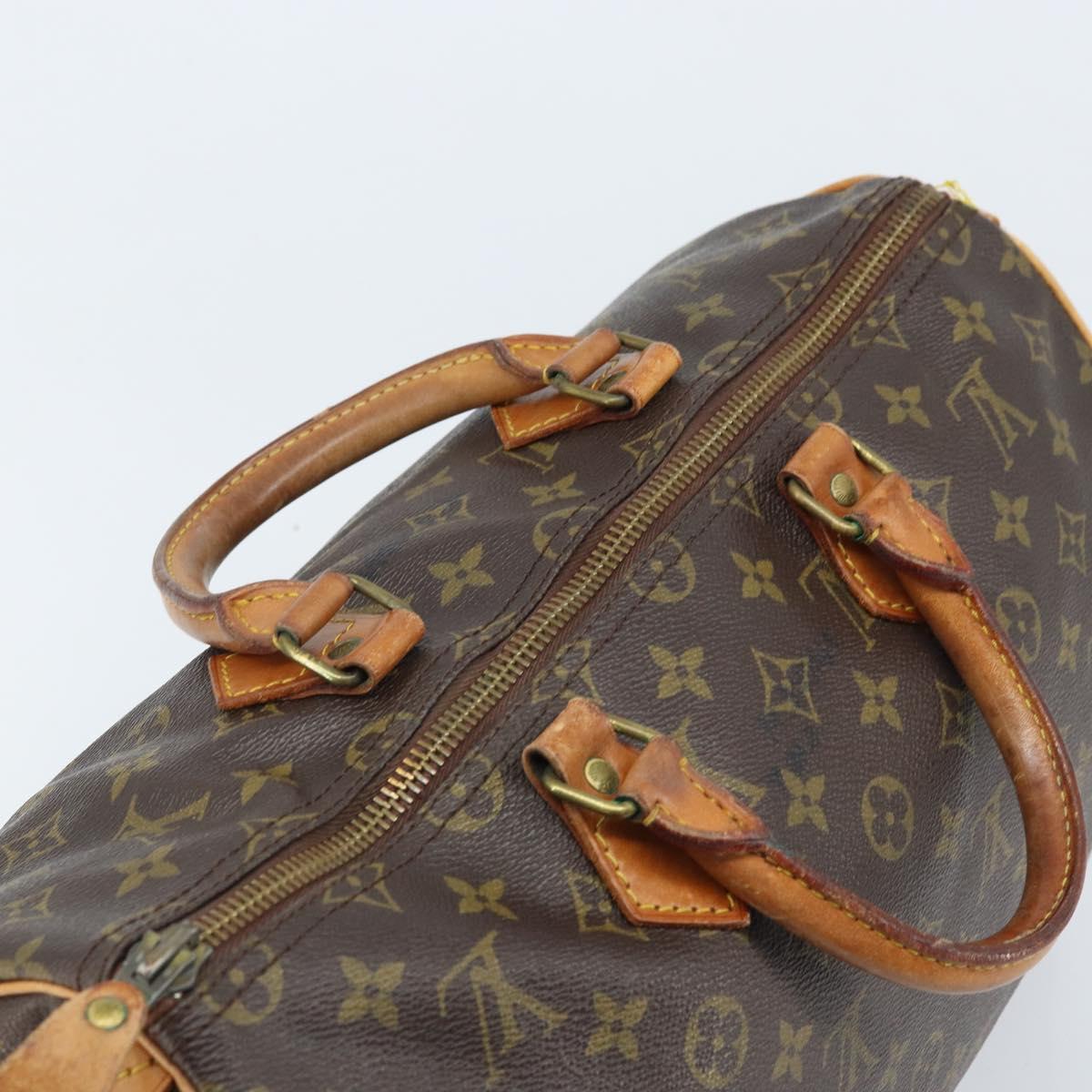 LOUIS VUITTON Monogram Speedy 35 Hand Bag M41524 LV Auth 172327