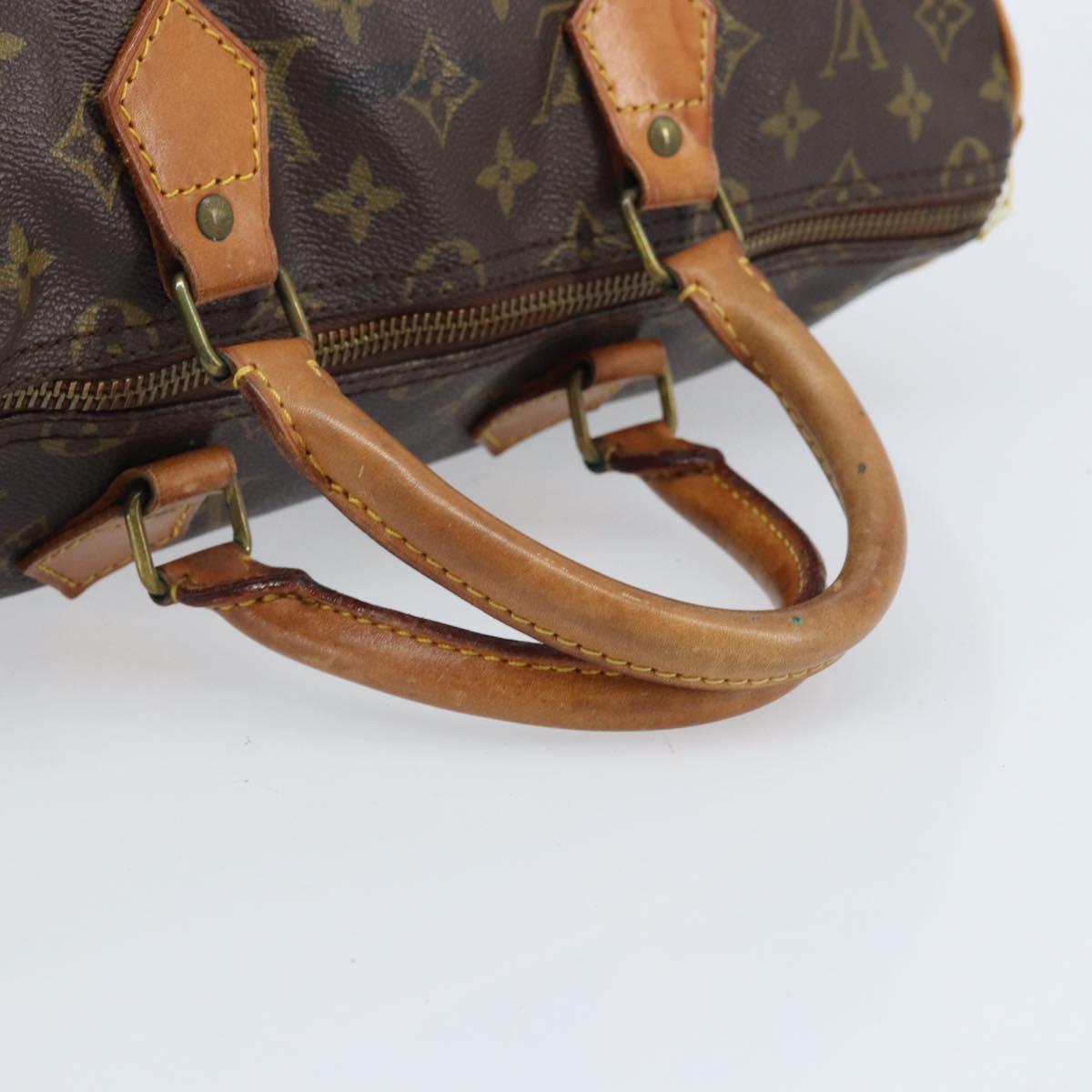 LOUIS VUITTON Monogram Speedy 35 Hand Bag M41524 LV Auth 172327