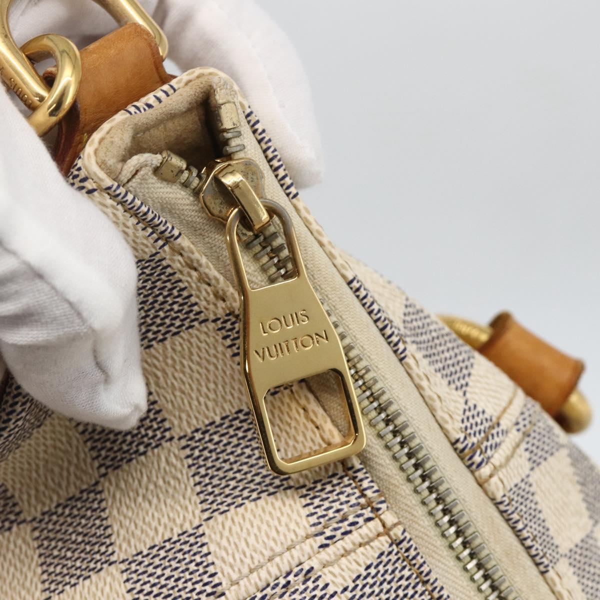 LOUIS VUITTON Damier Azur Evora MM Tote Bag 2way N41133 LV Auth 172344V