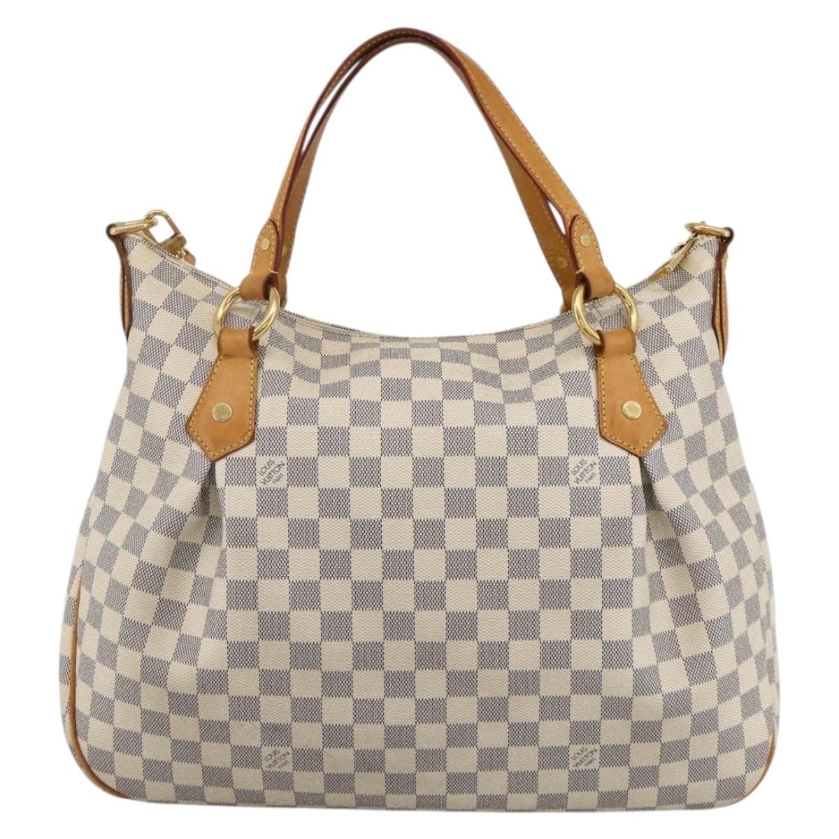 LOUIS VUITTON Damier Azur Evora MM Tote Bag 2way N41133 LV Auth 172344V