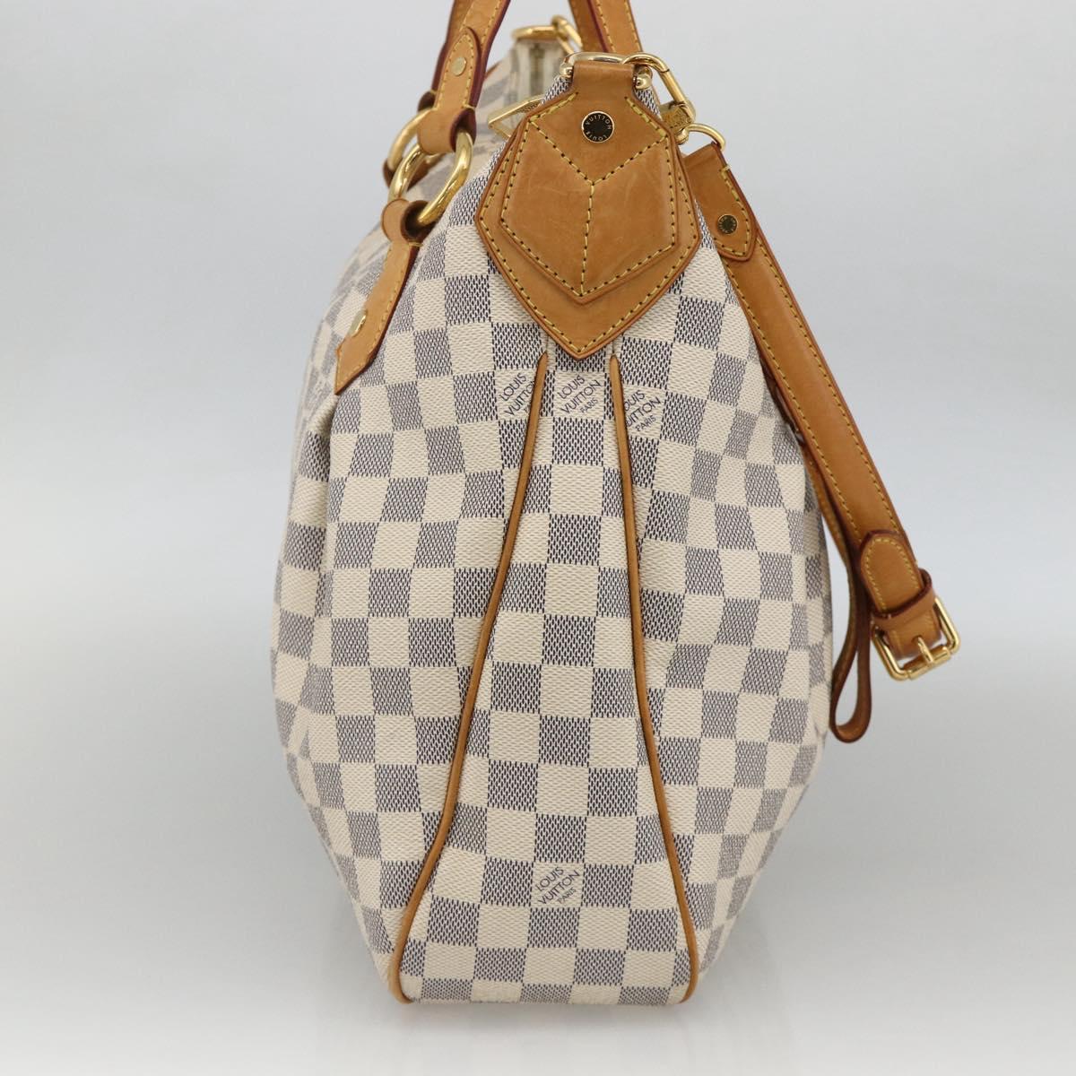 LOUIS VUITTON Damier Azur Evora MM Tote Bag 2way N41133 LV Auth 172344V