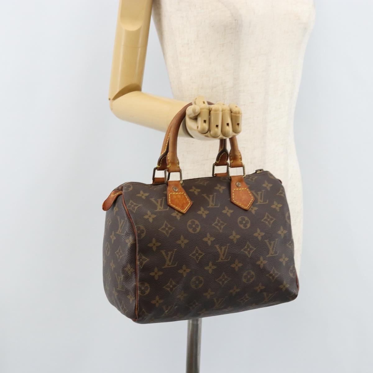 LOUIS VUITTON Monogram Speedy 25 Hand Bag M41528 LV Auth 172353