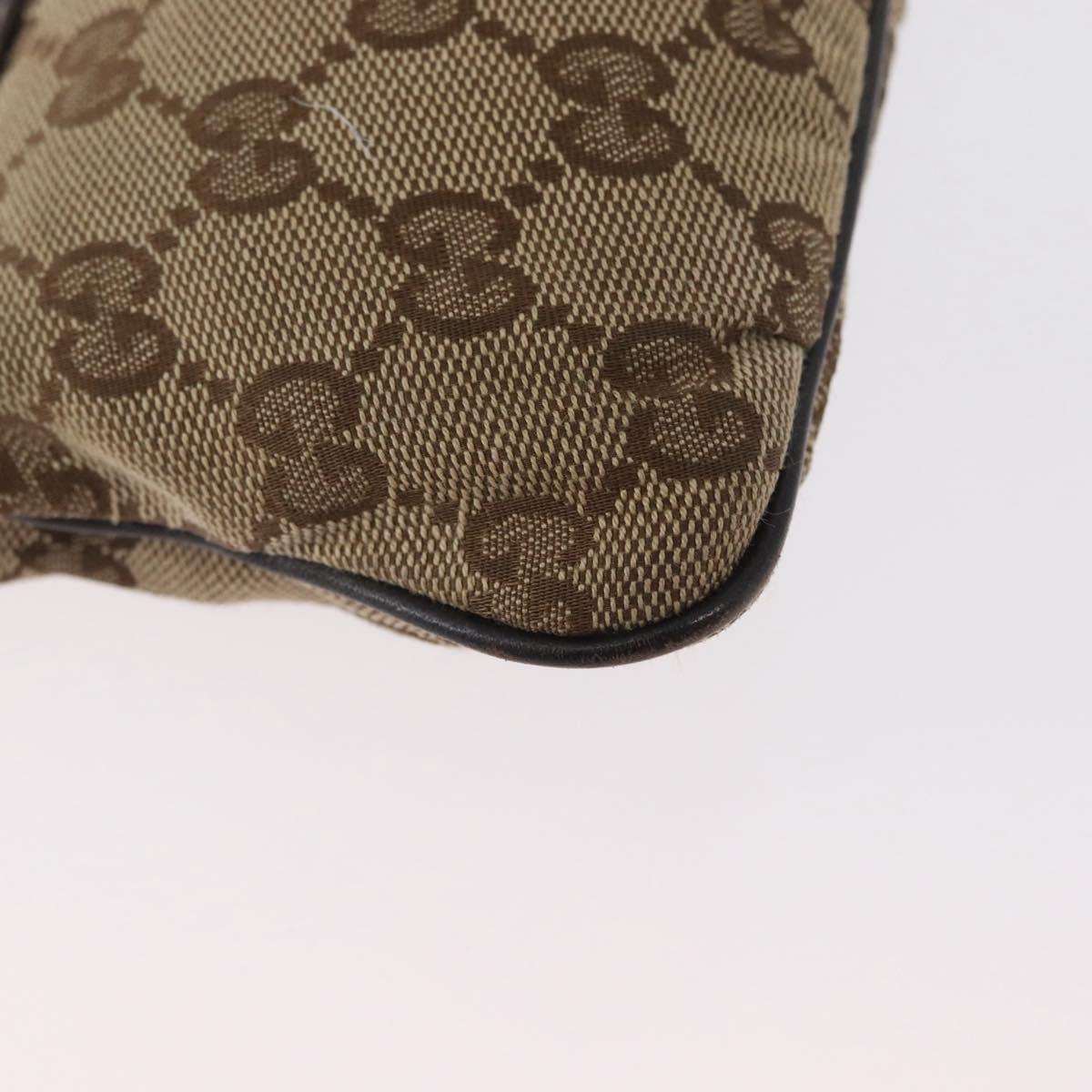 GUCCI GG Canvas Clutch Bag Beige Gold 212203 Auth 172354A