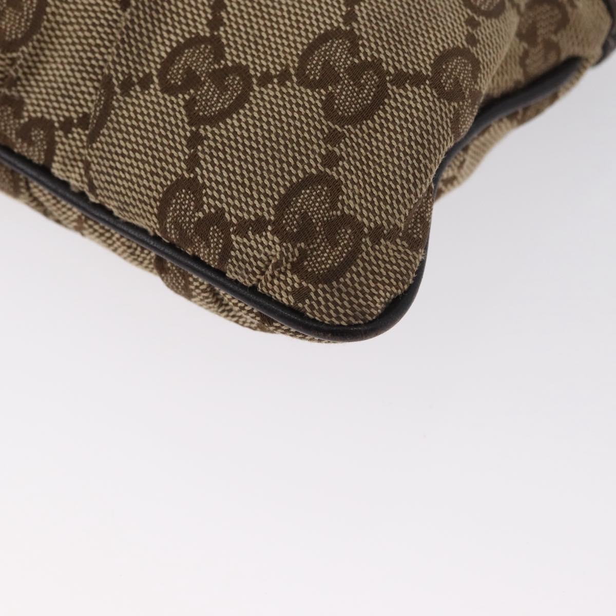 GUCCI GG Canvas Clutch Bag Beige Gold 212203 Auth 172354A